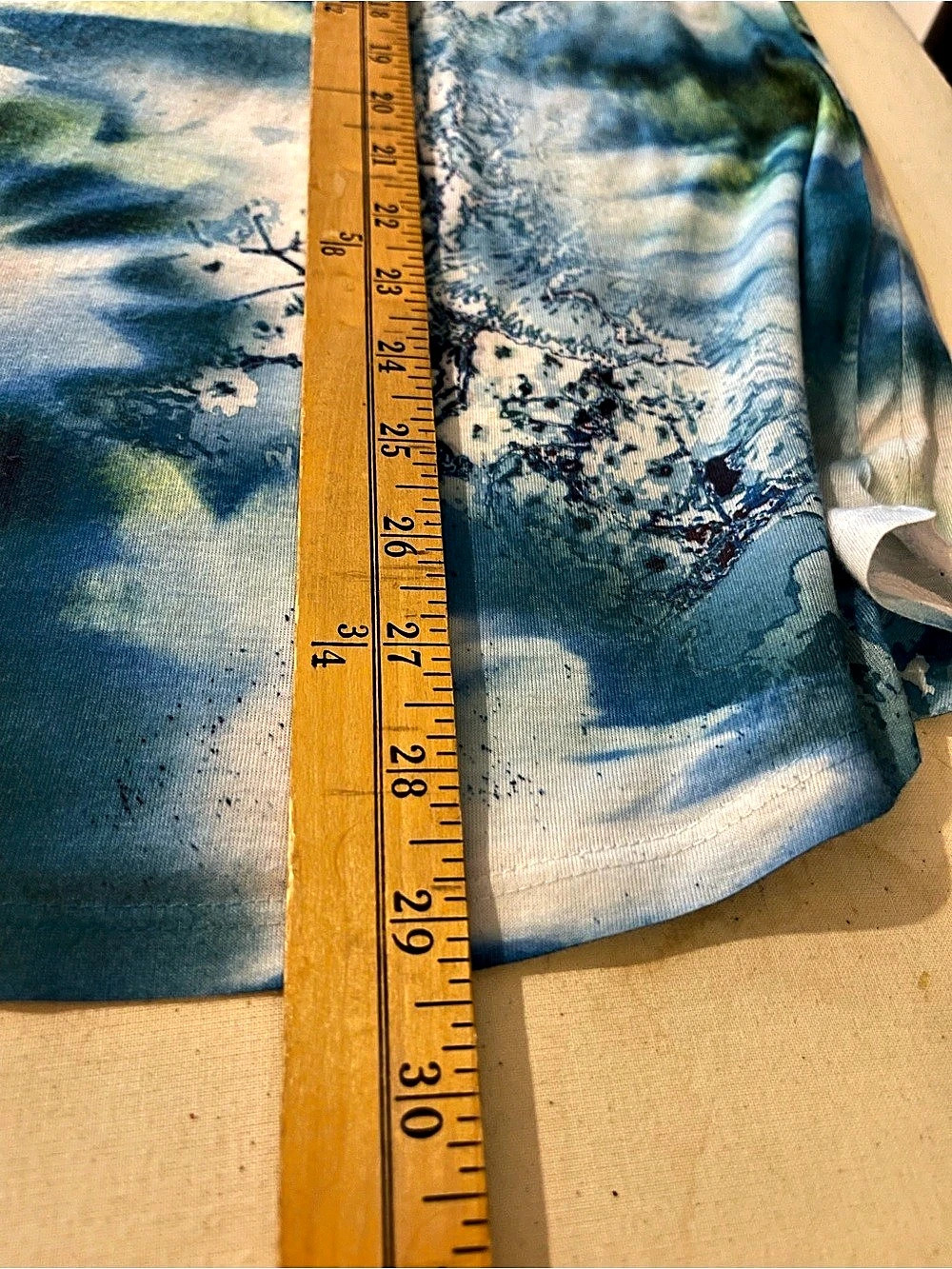 avenue Floral Short Sleeve Top Blue & Pink Size 18/20 - Picture 6 of 6